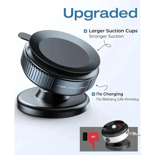 360°Adjustable Suction Cup Phone Mount Magnetic Car Phone Holder Vacuum Suction for Gym/Mirror/Smooth Surface For All Smartphone My Store