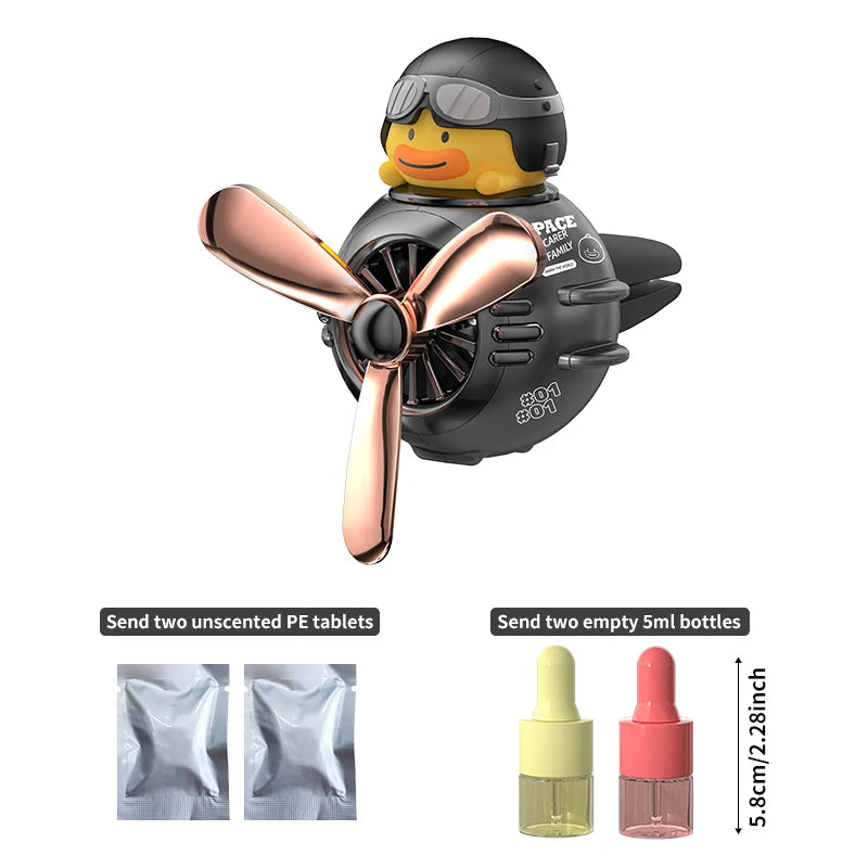 1PC Car Magnetic Cute Cartoon Figure Air Outlet Clip Aromatherapy - Complimentary Two Unscented PE Tablets and Two 5ml Bottles My Store