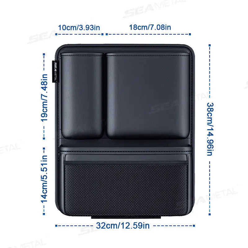 BLALION Car Trunk Leatherette Storage Bag Detachable Auto Seat Back Pocket High-capacity Hanging Organizers for Jeeps SUVs Vans My Store