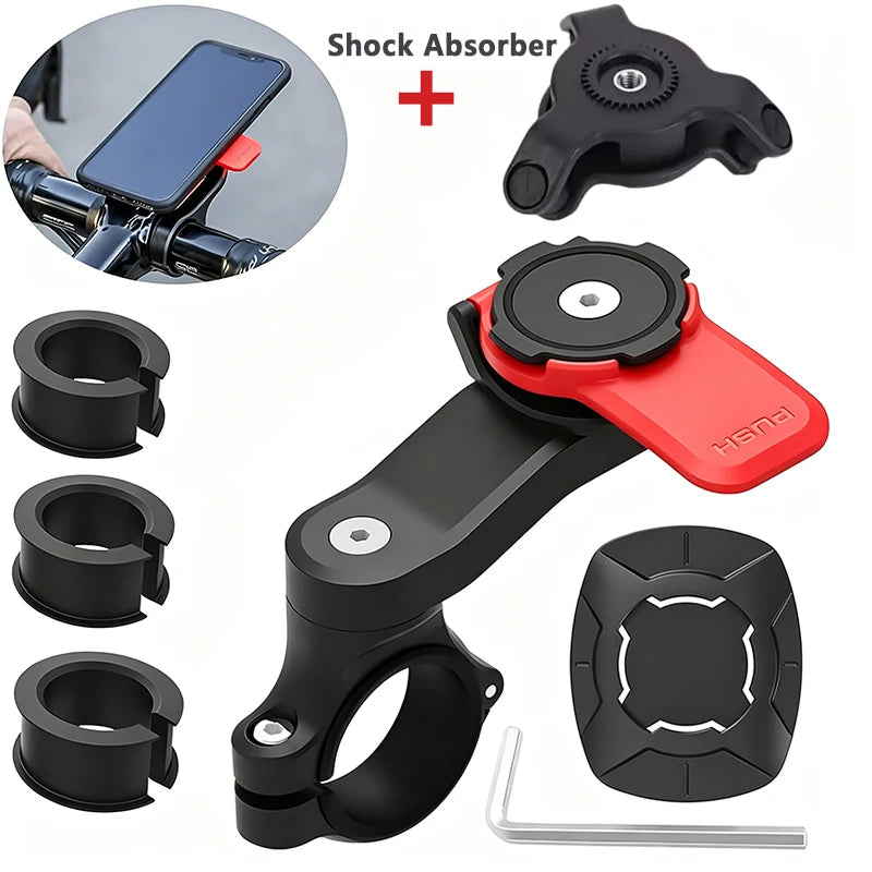 Motorcycle Handlebar Mount, Universal Bike Phone Holder, MTB Phone Holder, Detachable & Universal 360° Rotatable My Store