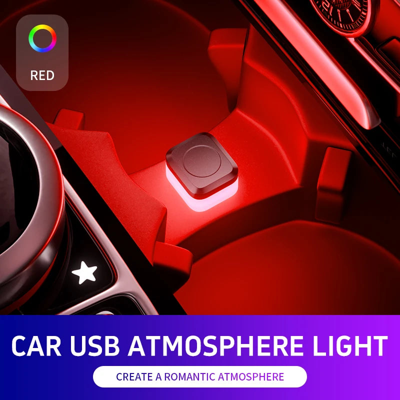 1x Car USB Led Light mood lamp Plug Play Universal LED interior Atmosphere Light Auto Reading Lamp Decorations Decorative Strip My Store