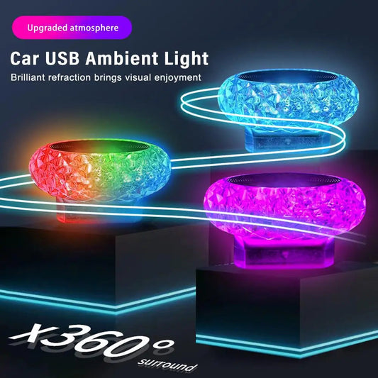 Car USB Ambient Lights Portable Mini LED Atmosphere Lamps Interior Decorative lights for car and Computer, Environment Lighting My Store