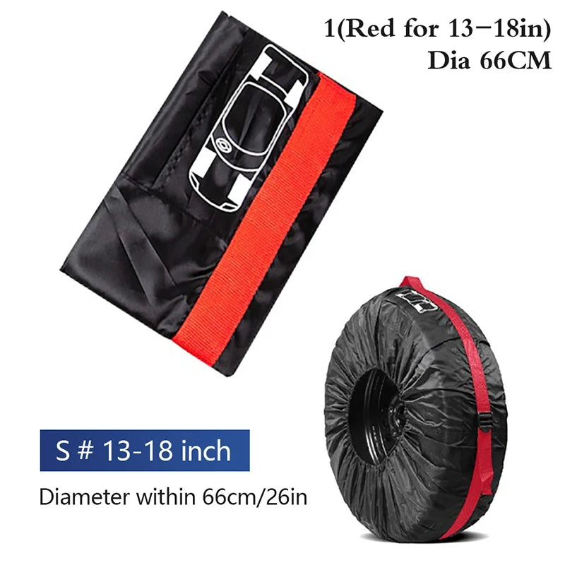 Tire Storage Bags Dustproof Waterproof S/L Universal Car Spare Cover Case Polyester Vehicle Wheel Protector Portable Wheel Bags My Store
