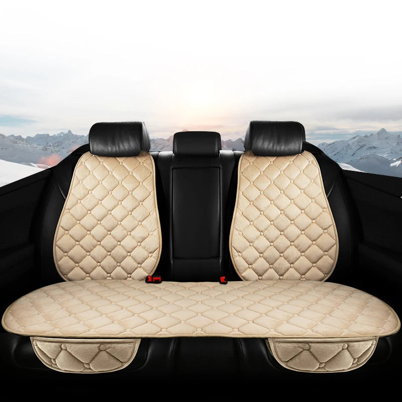 Car Seat Cover Protector Universal Winter Warm Auto Seat Cushion Rear Seat Cushion Protection Covers Back Cushion Three Piece My Store