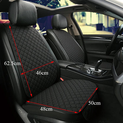 Universal Car Seat Cover Protector Linen Front Rear Back Flax Summer Cushion Pad Mat Sedan Suv Pick-up Car Interior Accessories My Store