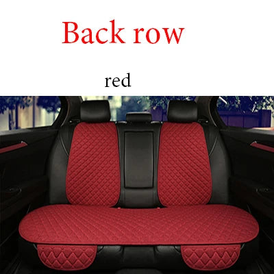 Universal Car Seat Cover Protector Linen Front Rear Back Flax Summer Cushion Pad Mat Sedan Suv Pick-up Car Interior Accessories My Store