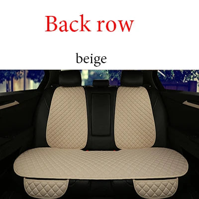 Universal Car Seat Cover Protector Linen Front Rear Back Flax Summer Cushion Pad Mat Sedan Suv Pick-up Car Interior Accessories My Store