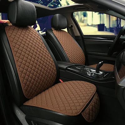 Universal Car Seat Cover Protector Linen Front Rear Back Flax Summer Cushion Pad Mat Sedan Suv Pick-up Car Interior Accessories My Store