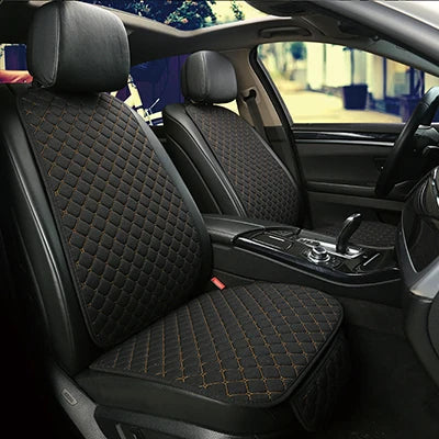 Universal Car Seat Cover Protector Linen Front Rear Back Flax Summer Cushion Pad Mat Sedan Suv Pick-up Car Interior Accessories My Store