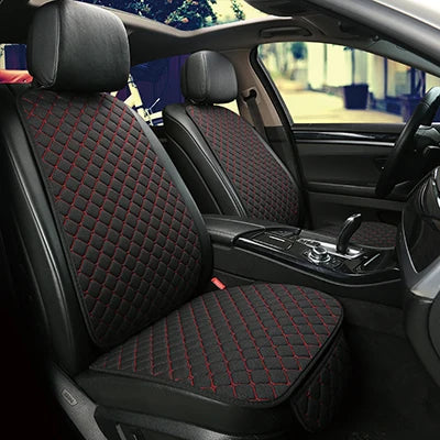 Universal Car Seat Cover Protector Linen Front Rear Back Flax Summer Cushion Pad Mat Sedan Suv Pick-up Car Interior Accessories My Store