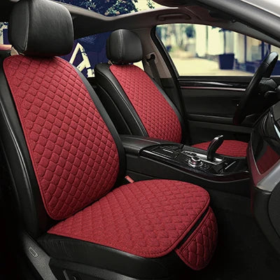 Universal Car Seat Cover Protector Linen Front Rear Back Flax Summer Cushion Pad Mat Sedan Suv Pick-up Car Interior Accessories My Store