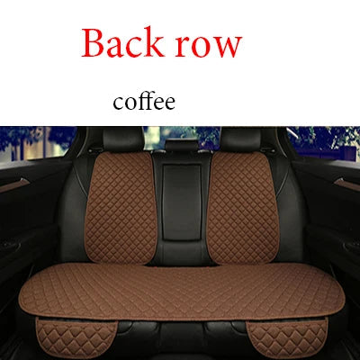 Universal Car Seat Cover Protector Linen Front Rear Back Flax Summer Cushion Pad Mat Sedan Suv Pick-up Car Interior Accessories My Store