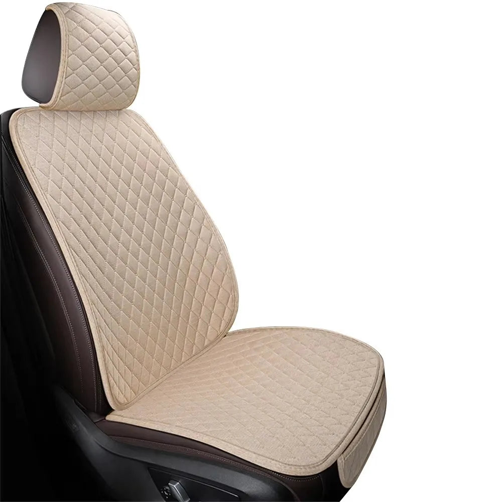Universal Flax Car Seat Cover Front Rear Cushion Comfortable Breathable Protector Mat Four Season Pad Auto Interior Accessories My Store