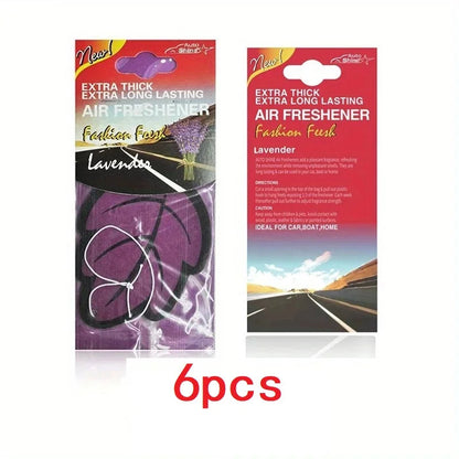 3-60pcs Car Air Freshener Natural Scented Tea Paper Auto Hanging Vanilla Perfume Fragrance Leaf Shape Car Accessories Interior 1005007750916073