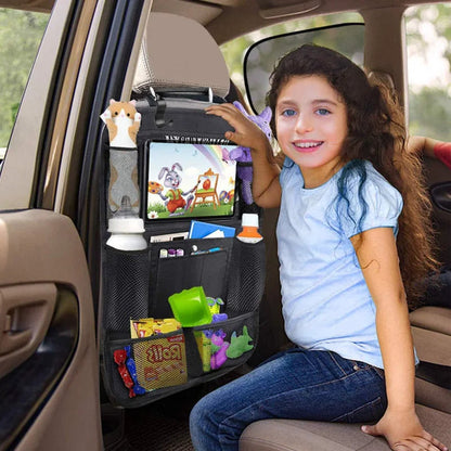 Car Backseat Organizer with Touch Screen Tablet Holder Auto Storage Pockets Cover Car Seat Back Protectors Car Accessories My Store