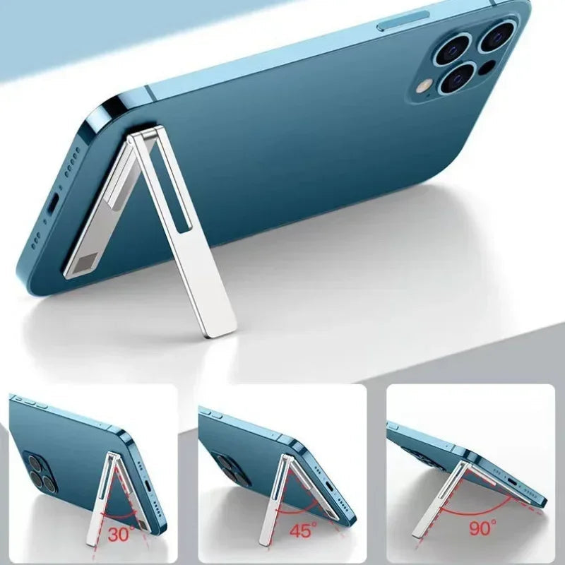 Magnetic Ultra Thin Foldable Mobile Phone Holder Bracket Metal Alloy Desktop Cell Phone Stands Universal Phone Support Kickstand My Store
