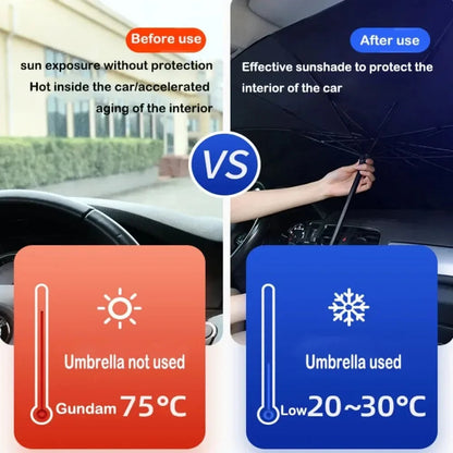 Car Sunshade Umbrella For Auto Shading Car Sun Shade Protector Parasol Summer Sun Interior Windshield Protection Curtain My Store