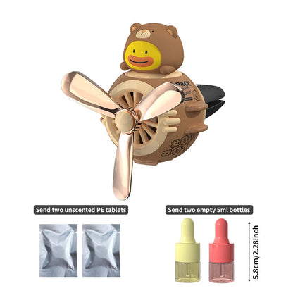 1PC Car Magnetic Cute Cartoon Figure Air Outlet Clip Aromatherapy - Complimentary Two Unscented PE Tablets and Two 5ml Bottles My Store
