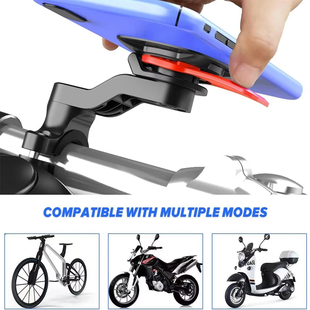 Motorcycle Handlebar Mount, Universal Bike Phone Holder, MTB Phone Holder, Detachable & Universal 360° Rotatable My Store