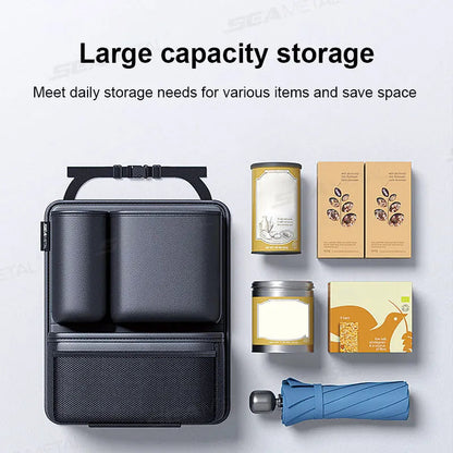 BLALION Car Trunk Leatherette Storage Bag Detachable Auto Seat Back Pocket High-capacity Hanging Organizers for Jeeps SUVs Vans My Store