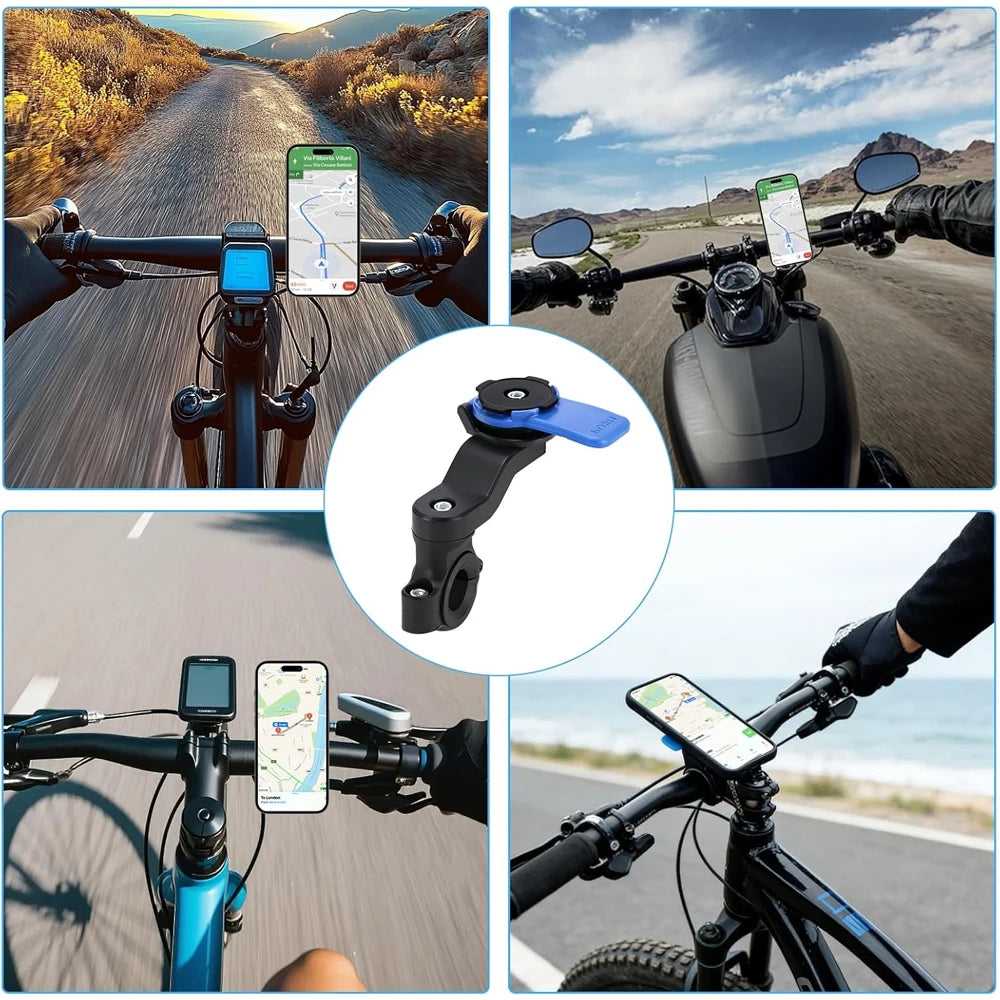Motorcycle Handlebar Mount, Universal Bike Phone Holder, MTB Phone Holder, Detachable & Universal 360° Rotatable My Store