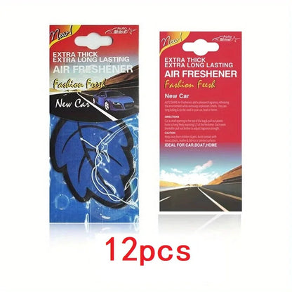 3-60pcs Car Air Freshener Natural Scented Tea Paper Auto Hanging Vanilla Perfume Fragrance Leaf Shape Car Accessories Interior 1005007750916073