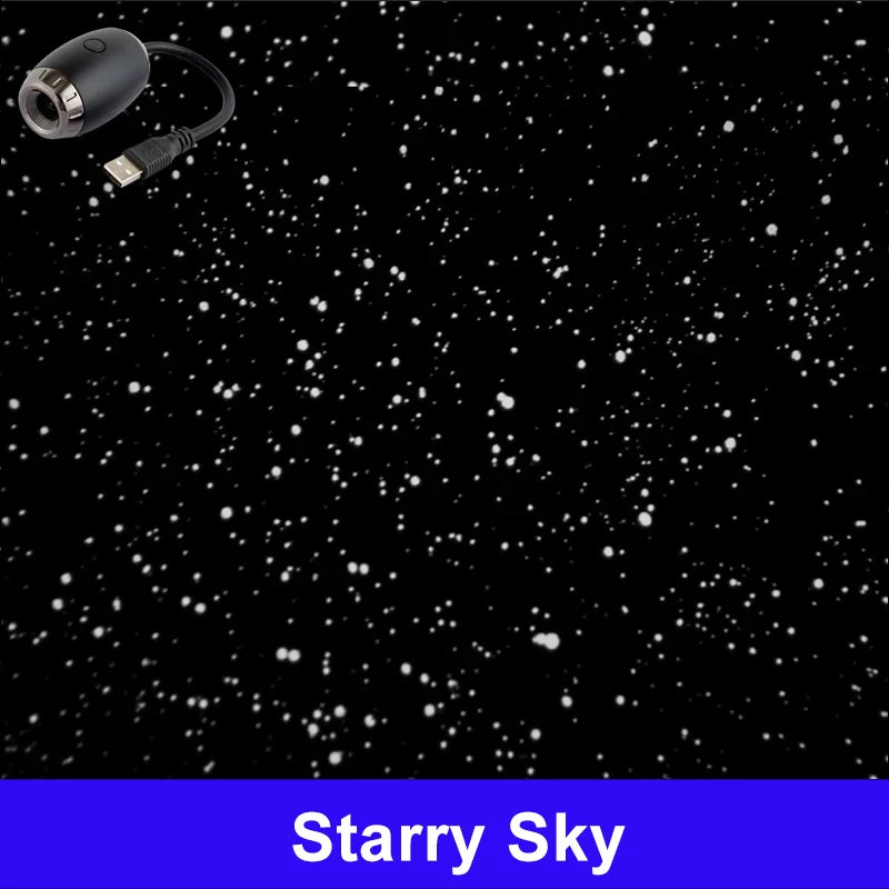 Romantic LED Starry Sky Night Light USB Powered Saturn Galaxy Projector Lamp for Car Roof Party Room Ceiling Decor Plug and Play My Store