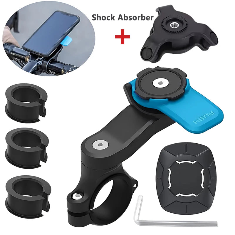 Motorcycle Handlebar Mount, Universal Bike Phone Holder, MTB Phone Holder, Detachable & Universal 360° Rotatable My Store
