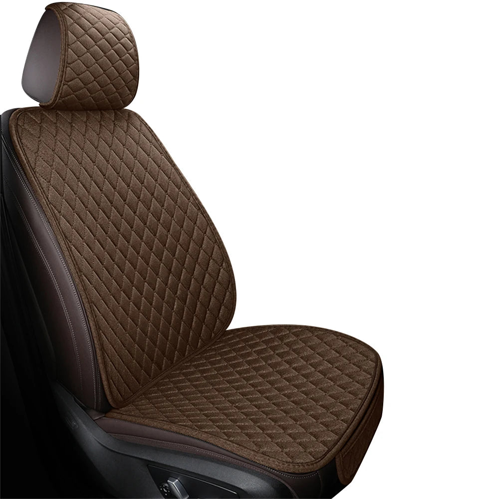 Universal Flax Car Seat Cover Front Rear Cushion Comfortable Breathable Protector Mat Four Season Pad Auto Interior Accessories My Store