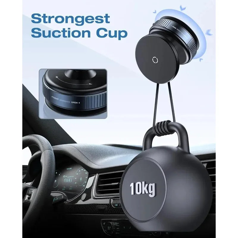 360°Adjustable Suction Cup Phone Mount Magnetic Car Phone Holder Vacuum Suction for Gym/Mirror/Smooth Surface For All Smartphone My Store