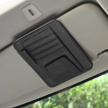 JFBONIN Car Visor Organizer Multi-Pocket Pouch Bag Card Glasses Storage Holder Scratch-resistant Auto Visor Holder For Car My Store