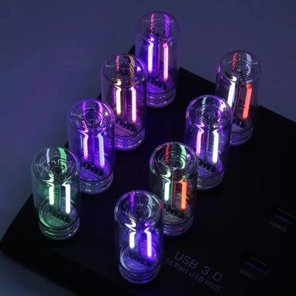 Car USB Night Light Touch Dimmable LED Filament Lamp Portable Lighting Plug and Play Decorative Atmosphere Light for Car Bedroom My Store