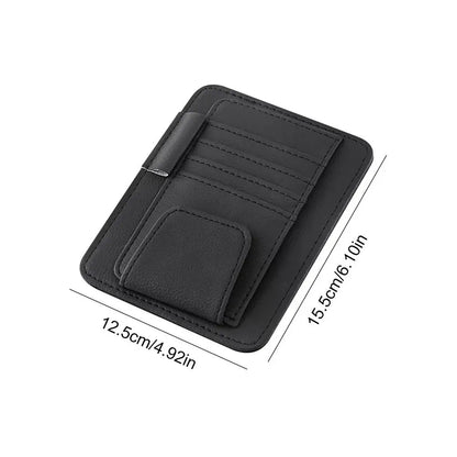 Car Sun Visor Organizer Multi-Pocket Business Card Storage Management Sunglasses Holder Visor Accessories Auto Interior My Store