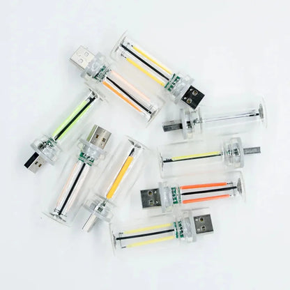 Car USB Night Light Touch Dimmable LED Filament Lamp Portable Lighting Plug and Play Decorative Atmosphere Light for Car Bedroom My Store