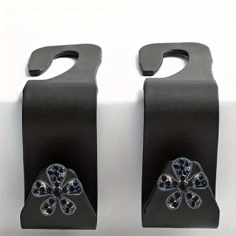 2pcs Universal Car Seat Headrest Hook For Auto Back Seat Storage Organizer Hanger Holder For Handbag Purse Bags Clothes Coats My Store