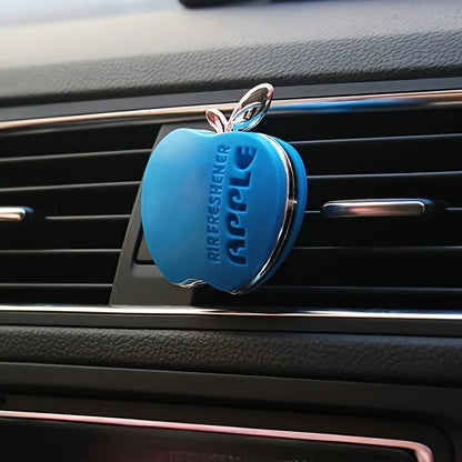 An apple-shaped car air freshener with floral fragrance - featuring a decorative ventilation clip design My Store