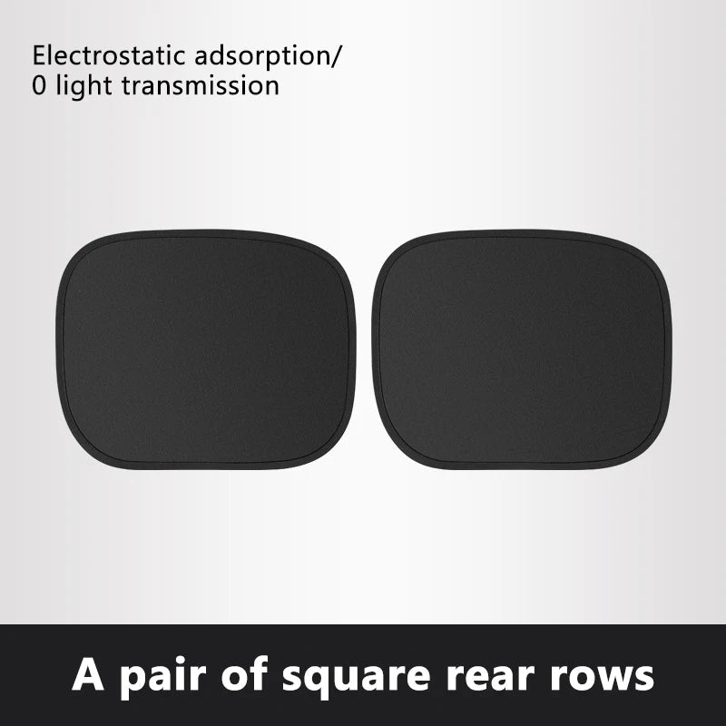 SEAMETAL Electrostatic Sun Visor for Car Side Window 4-Layer Sun Shade Curtains Anti-Glare UV-Blocker Auto Sun Protection Cover My Store