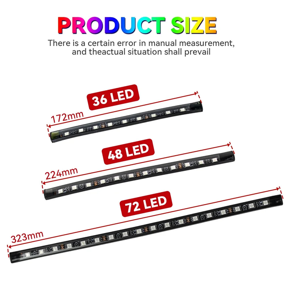 Neon 36 48 72 LED Car Interior Ambient Foot Light Wireless Remote Music APP Control Auto RGB Atmosphere Decorative Lamp My Store