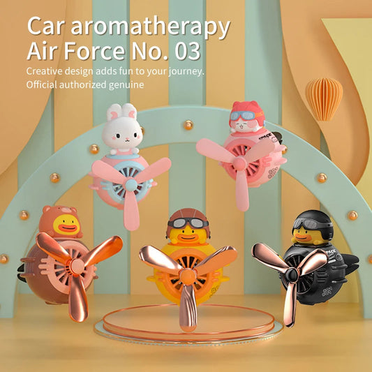 1PC Car Magnetic Cute Cartoon Figure Air Outlet Clip Aromatherapy - Complimentary Two Unscented PE Tablets and Two 5ml Bottles My Store