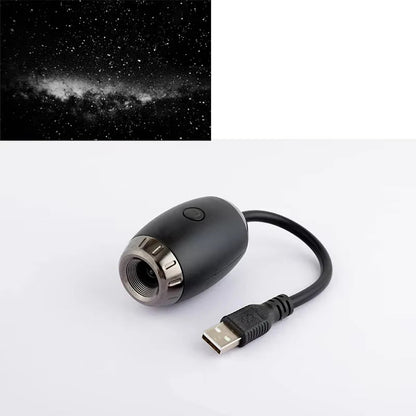 Romantic LED Starry Sky Night Light USB Powered Saturn Galaxy Projector Lamp for Car Roof Party Room Ceiling Decor Plug and Play My Store