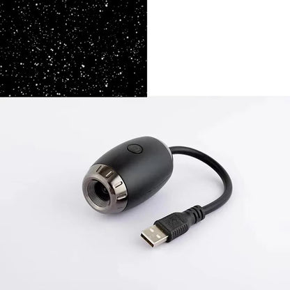 Romantic LED Starry Sky Night Light USB Powered Saturn Galaxy Projector Lamp for Car Roof Party Room Ceiling Decor Plug and Play My Store