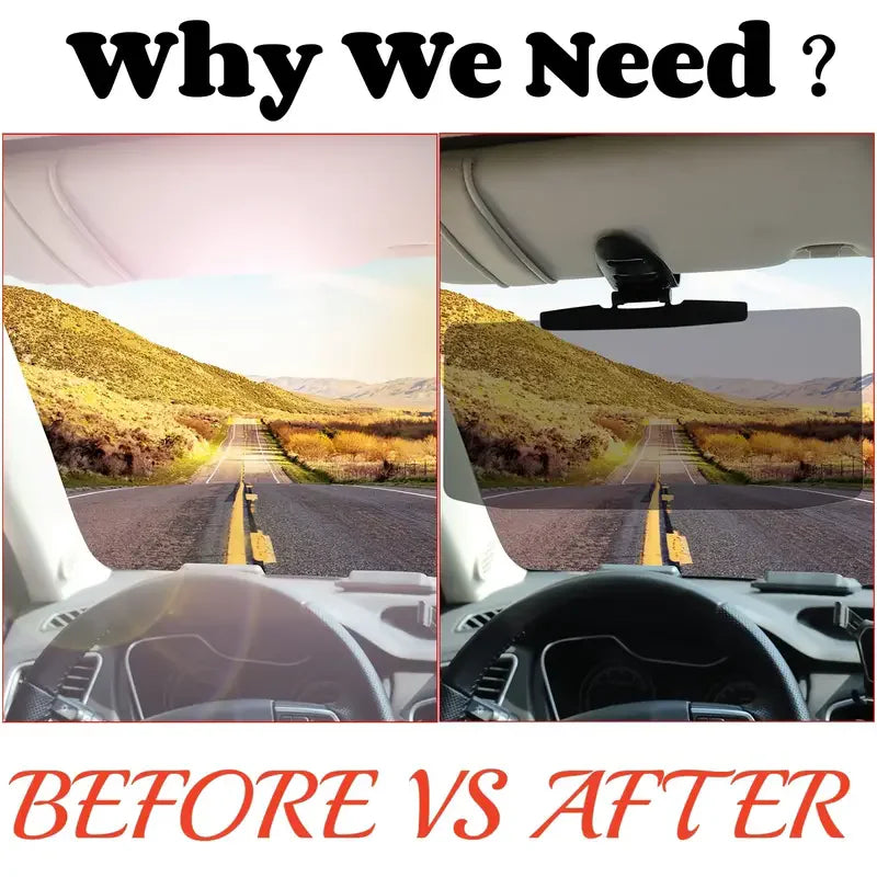 A car mounted anti glare mirror, anti UV strong light vehicle sunshade My Store