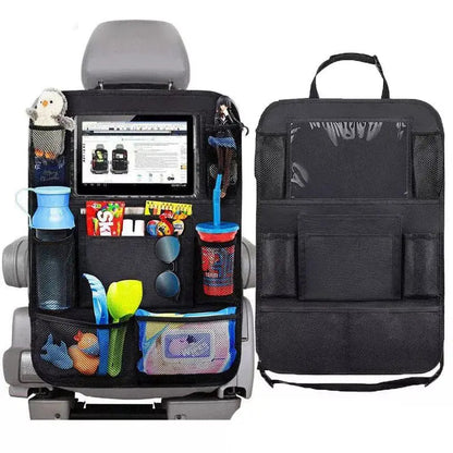 Car Backseat Organizer with Touch Screen Tablet Holder Auto Storage Pockets Cover Car Seat Back Protectors Car Accessories My Store