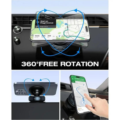 360°Adjustable Suction Cup Phone Mount Magnetic Car Phone Holder Vacuum Suction for Gym/Mirror/Smooth Surface For All Smartphone My Store
