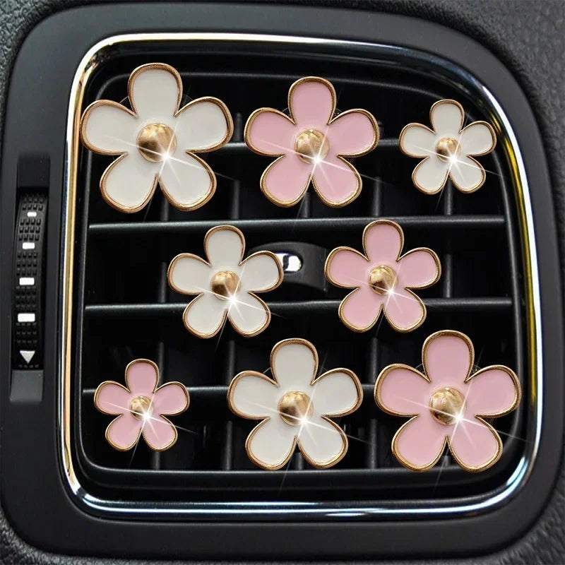 Car Outlet Vent Perfume Clips Conditioning Aromatherapy Freshener with Cute Flower Design My Store