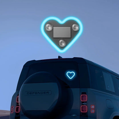 Solar-Powered Led Car Window Neon Lights - Heart-Shaped Rgb-Free Color-Changing Interior Wiring Free Atmosphere Light My Store
