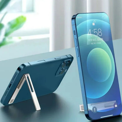 Magnetic Ultra Thin Foldable Mobile Phone Holder Bracket Metal Alloy Desktop Cell Phone Stands Universal Phone Support Kickstand My Store