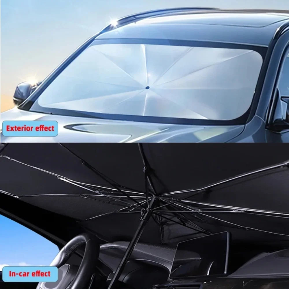 Car Sunshade Umbrella For Auto Shading Car Sun Shade Protector Parasol Summer Sun Interior Windshield Protection Curtain My Store