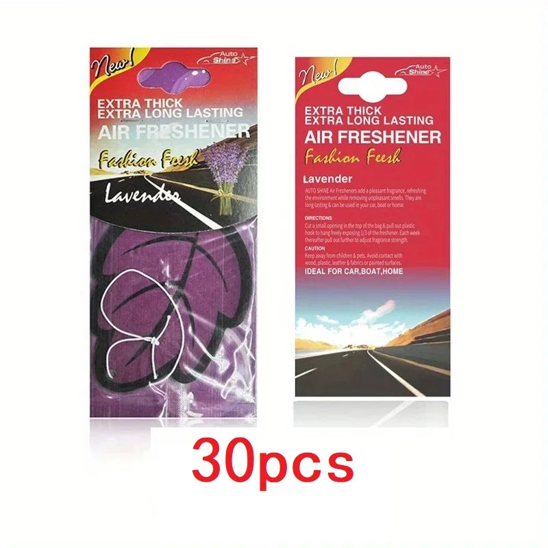 3-60pcs Car Air Freshener Natural Scented Tea Paper Auto Hanging Vanilla Perfume Fragrance Leaf Shape Car Accessories Interior 1005007750916073
