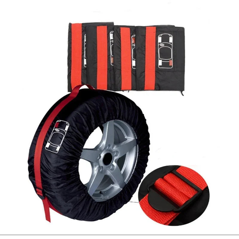 Tire Storage Bags Dustproof Waterproof S/L Universal Car Spare Cover Case Polyester Vehicle Wheel Protector Portable Wheel Bags My Store